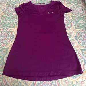 Nike Women's V-Neck Purple Tee